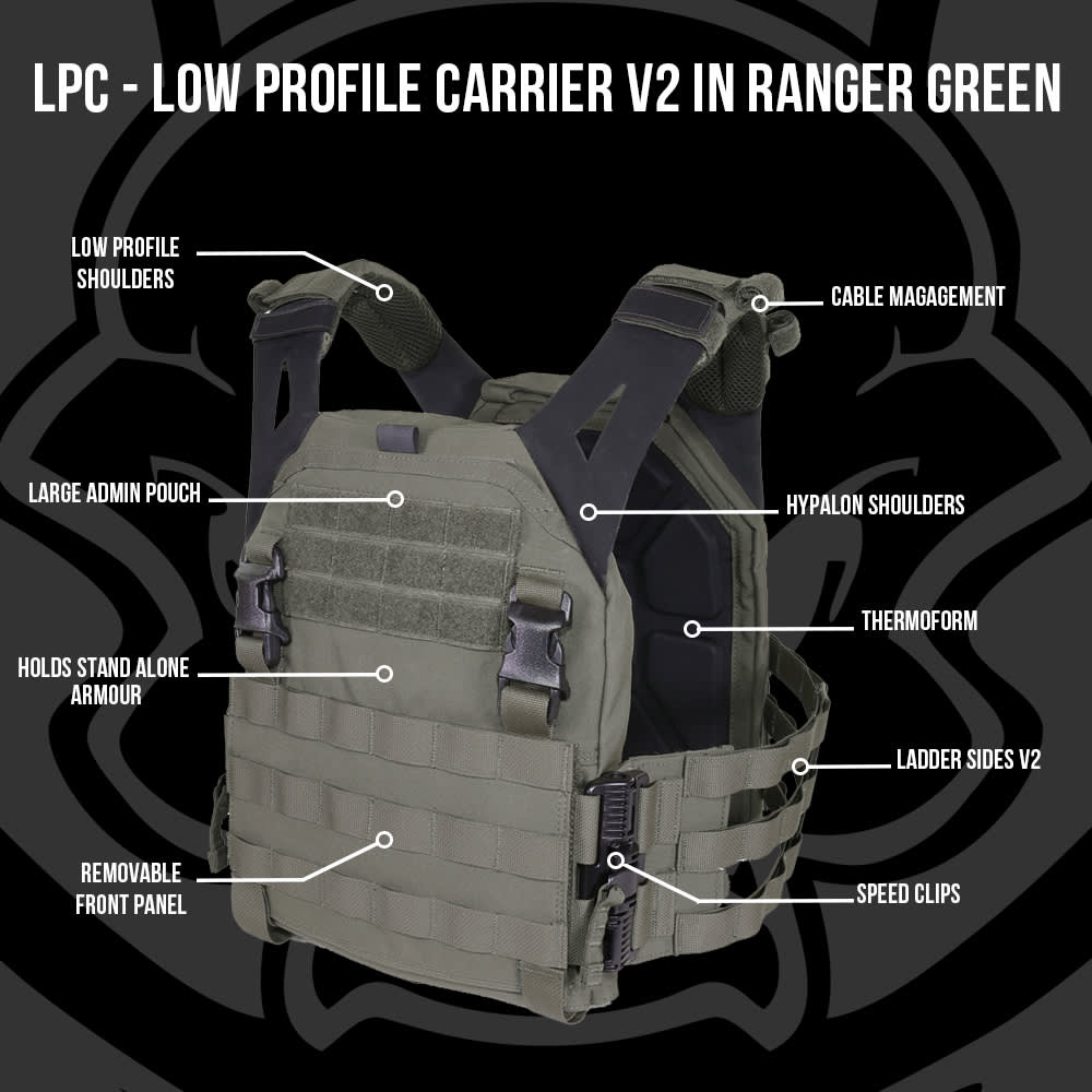 Warrior Low Profile Carrier V2 Ranger Green