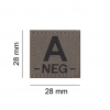 A Neg Bloodgroup Patch RAL7013