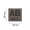 AB Neg Bloodgroup Patch RAL 7013