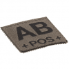 AB Pos Bloodgroup Patch RAL7013