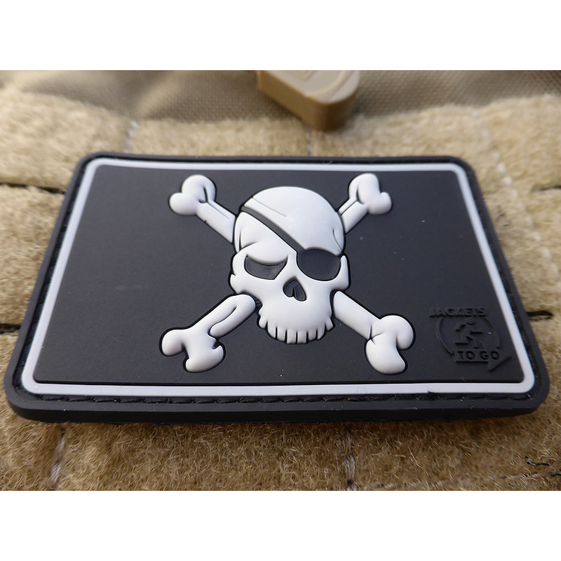 JTG - Pirate Skull Patch, swat / JTG 3D Rubber patch
